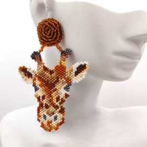 Aretes Tejidos Miyuki Delica Jirafas (d2)