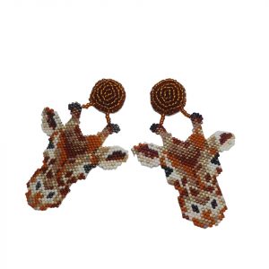 Aretes Tejidos Miyuki Delica Jirafas
