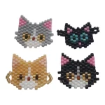 Dijes De Miyuki Delica 11/0 Colección 4 Dijes Michis