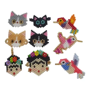 Dijes De Miyuki Delica 11/0 Colección 9 Dijes